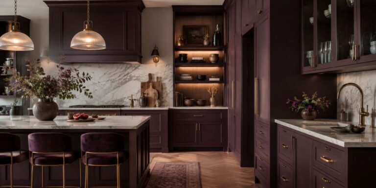 Aubergine Kitchen Ideas That Are Bold, Moody, and Undeniably Chic