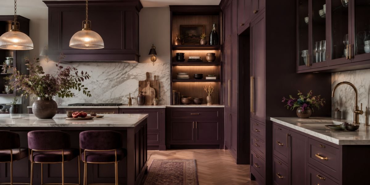 Aubergine Kitchen Ideas That Are Bold, Moody, and Undeniably Chic
