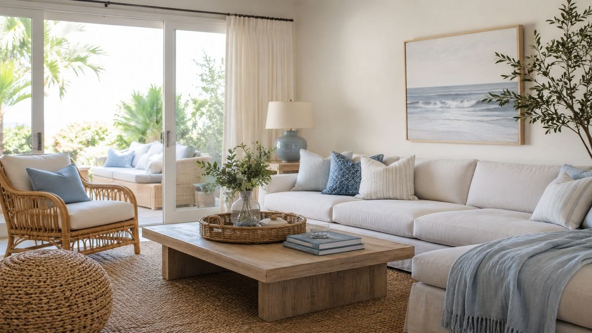 Breezy Summer Living Room Decor Ideas