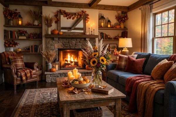 Cozy Fall Living Room Decor Ideas
