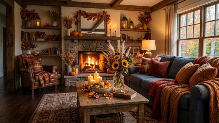 Cozy Fall Living Room Decor Ideas