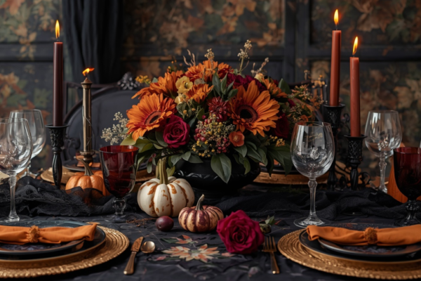 Elegant Halloween Tablescape Ideas