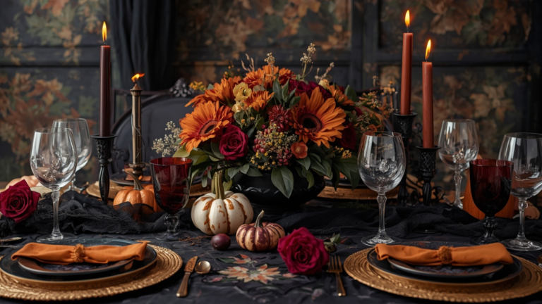 Elegant Halloween Tablescape Ideas