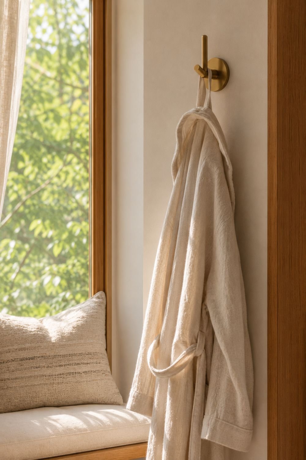 wall hook reading nook idea