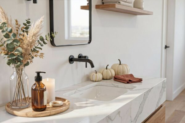 Chic Pumpkin Bathroom Decor Ideas