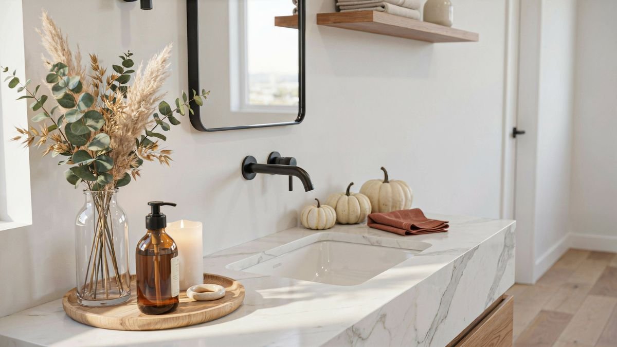 Chic Pumpkin Bathroom Decor Ideas