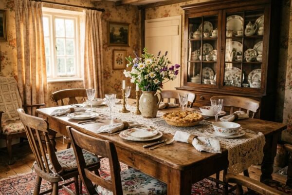 Grandmacore Dining Room Ideas for Cozy Vintage Style