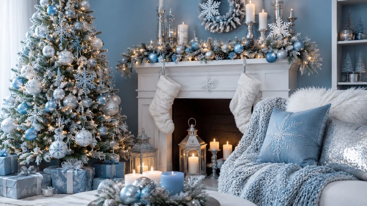 Icy Blue Christmas Decor Ideas for Winter Wonderland Style
