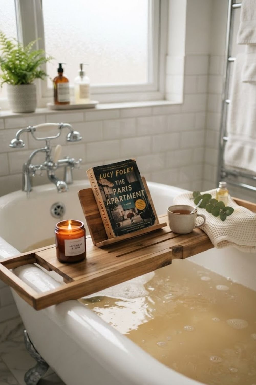 wood bath caddy guest bathroom tub