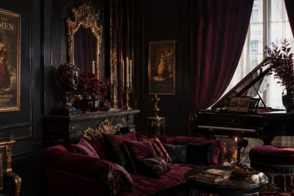 Opera Aesthetic Decor Ideas for Dramatic Moody Spaces