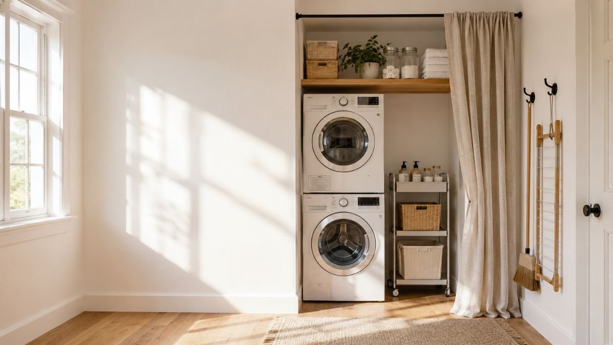 Tiny Laundry Closet