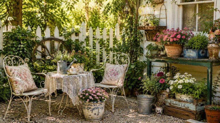 Vintage Garden Decor Ideas for Nostalgic Summer Backyard Style