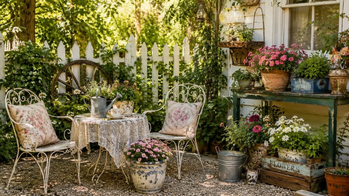 Vintage Garden Decor Ideas for Nostalgic Summer Backyard Style