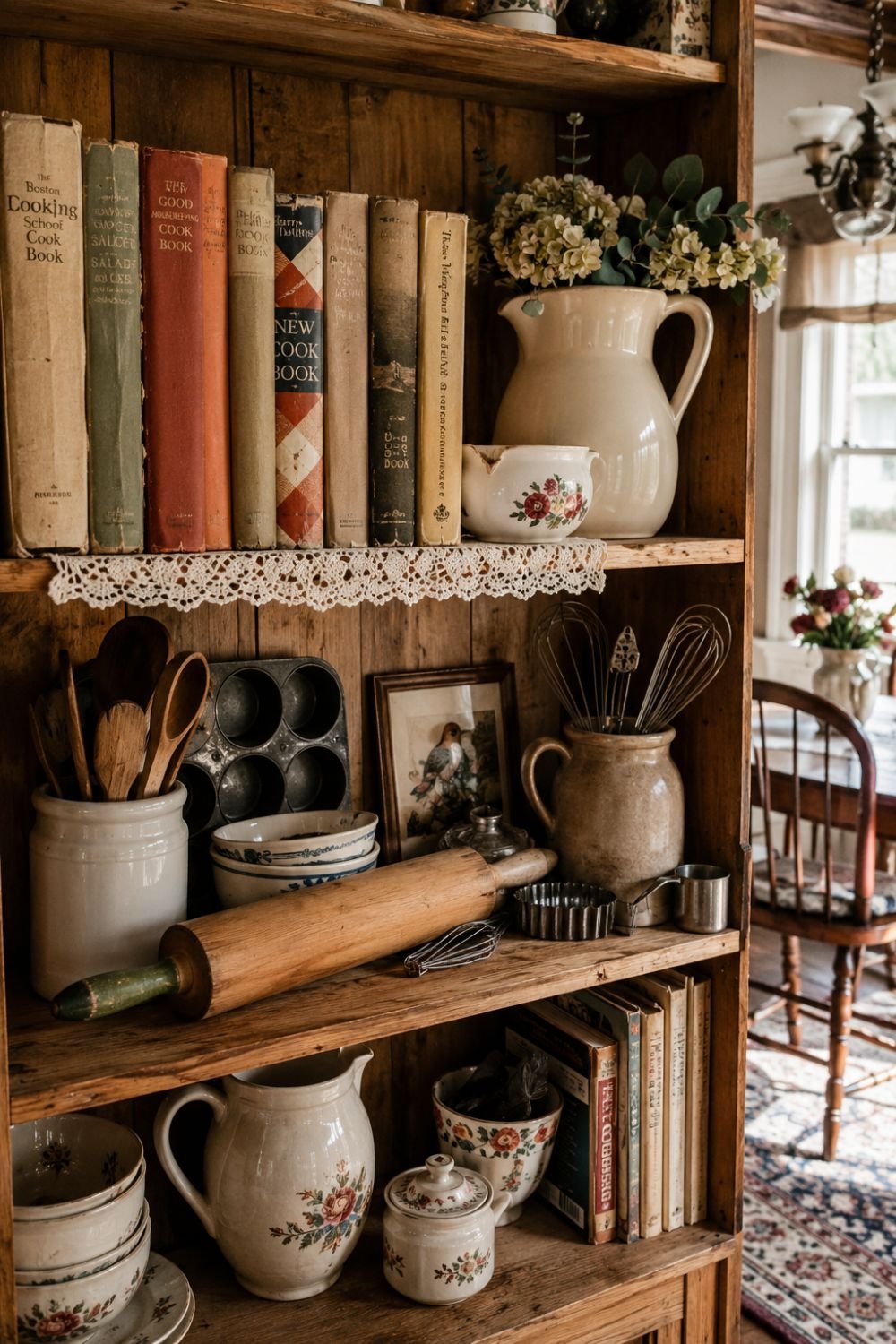 Grandmacore celebrates the tools of cooking and gathering.