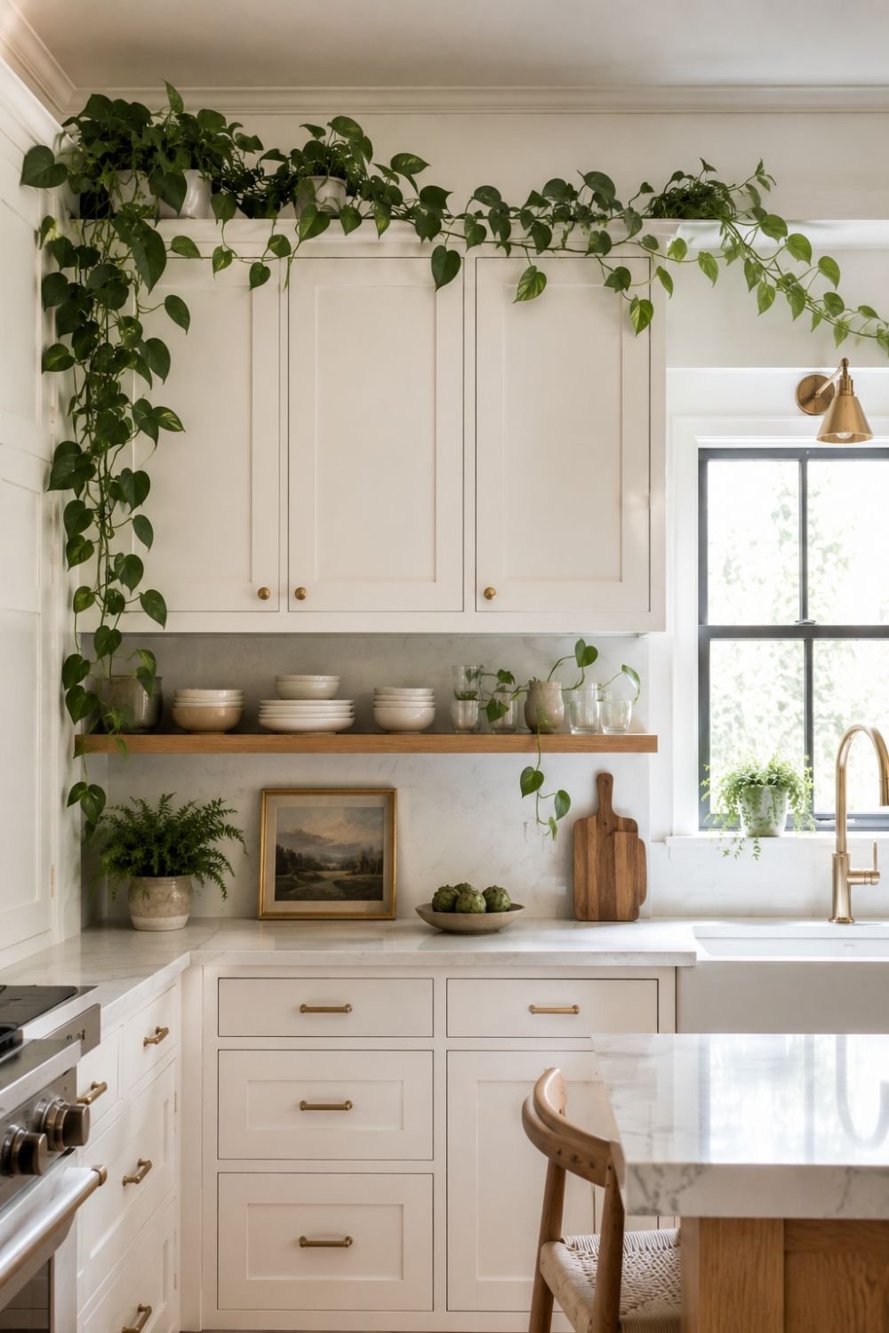 trailing vine kitchen accent idea
