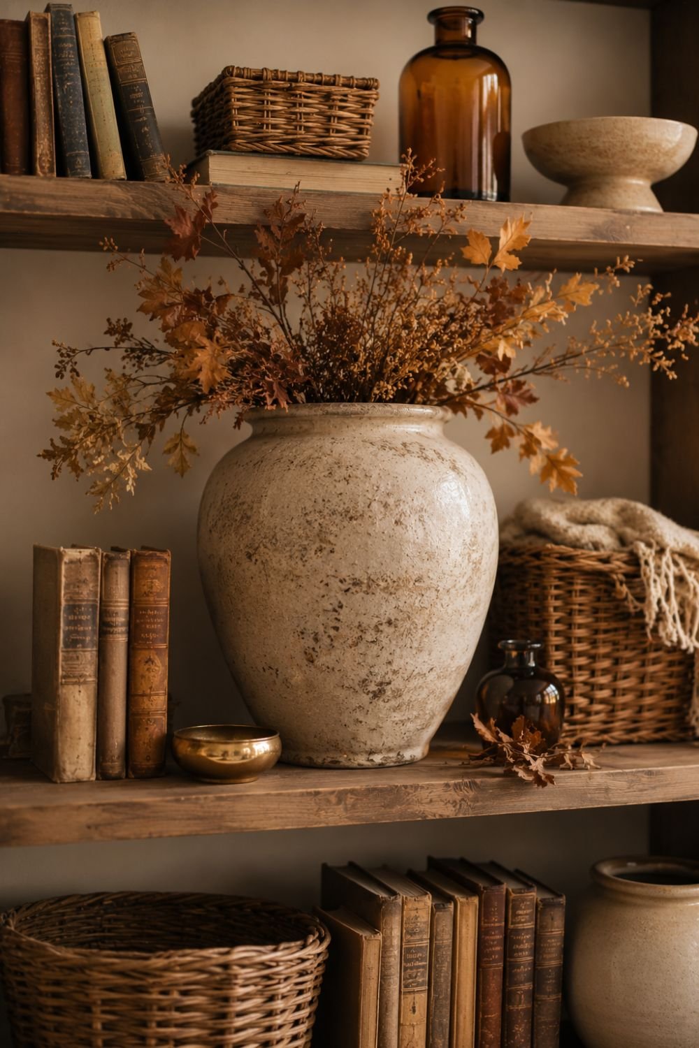  anchor object fall shelf styling idea