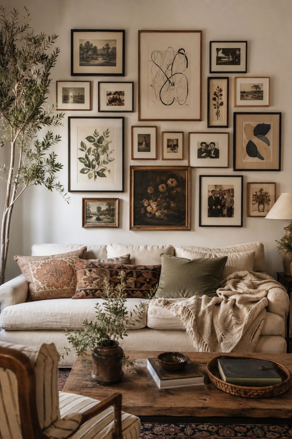 salon style gallery wall idea