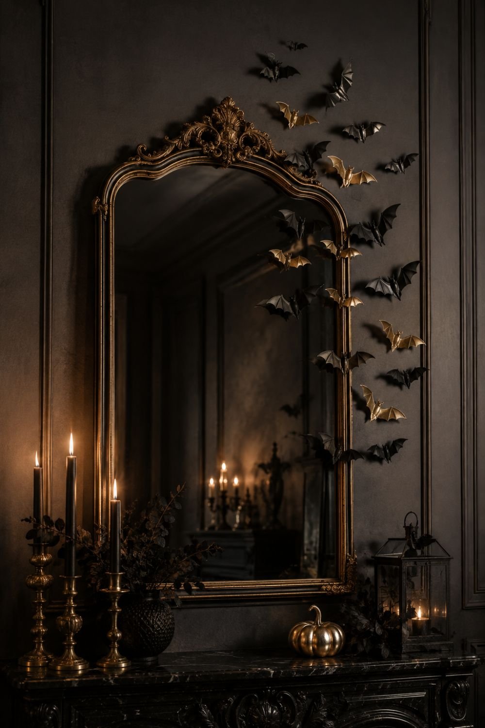 bat accents halloween decor idea