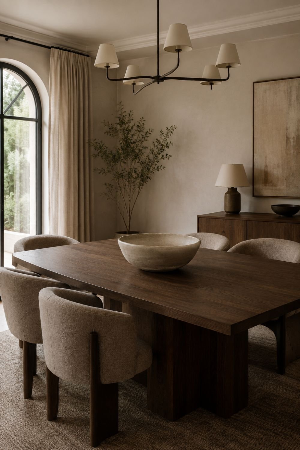 centerpiece dining room decor idea