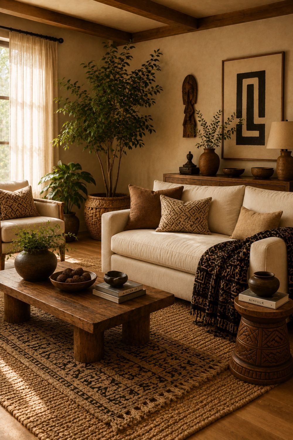 curated afrohemian decor idea