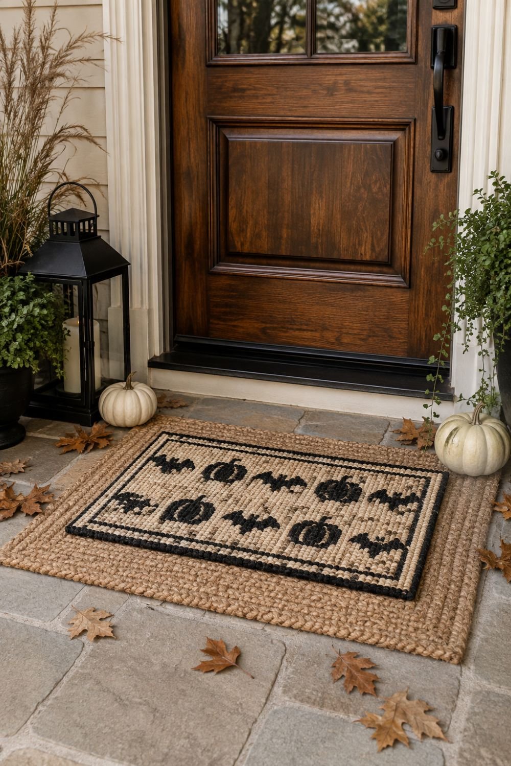 doormat halloween entryway decor idea