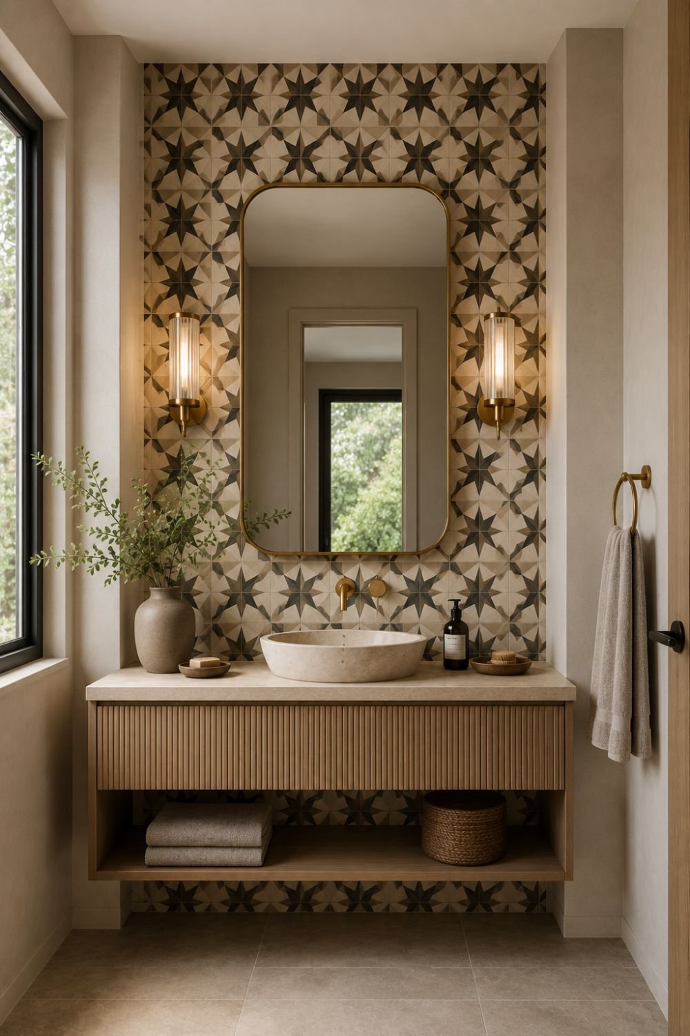  framed vanity statement tile idea