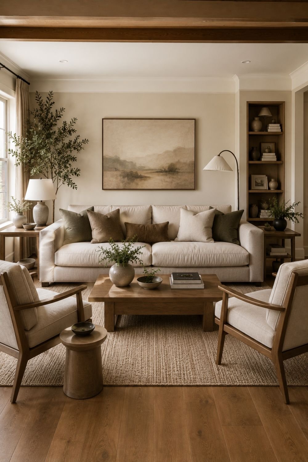 largest piece first furniture layout idea