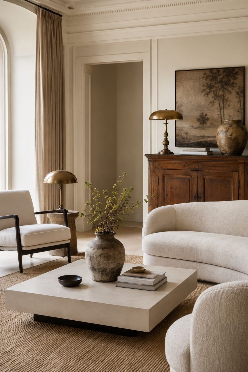  layered old and new patina decor idea