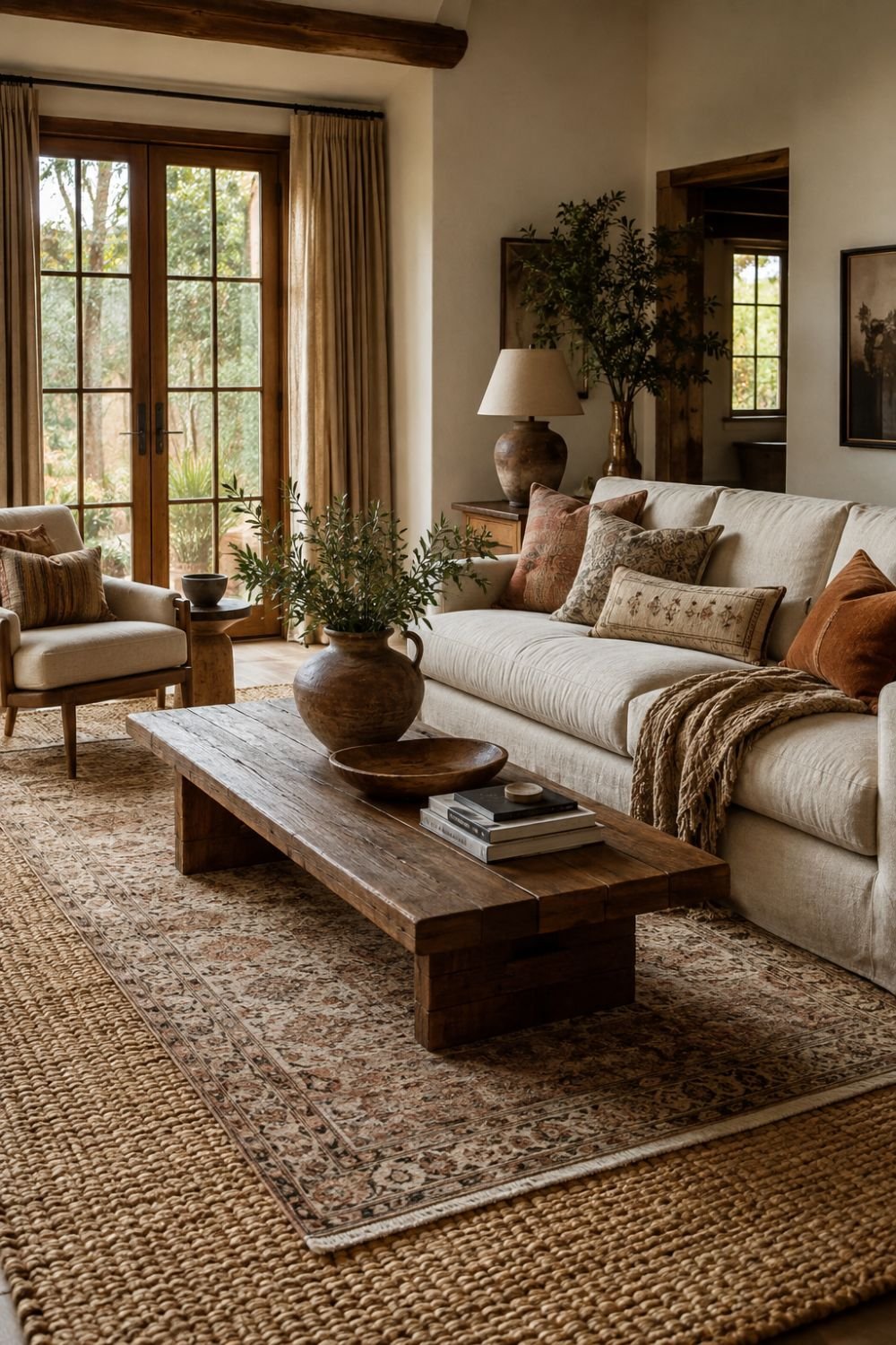  layered rugs layered comfort decor idea