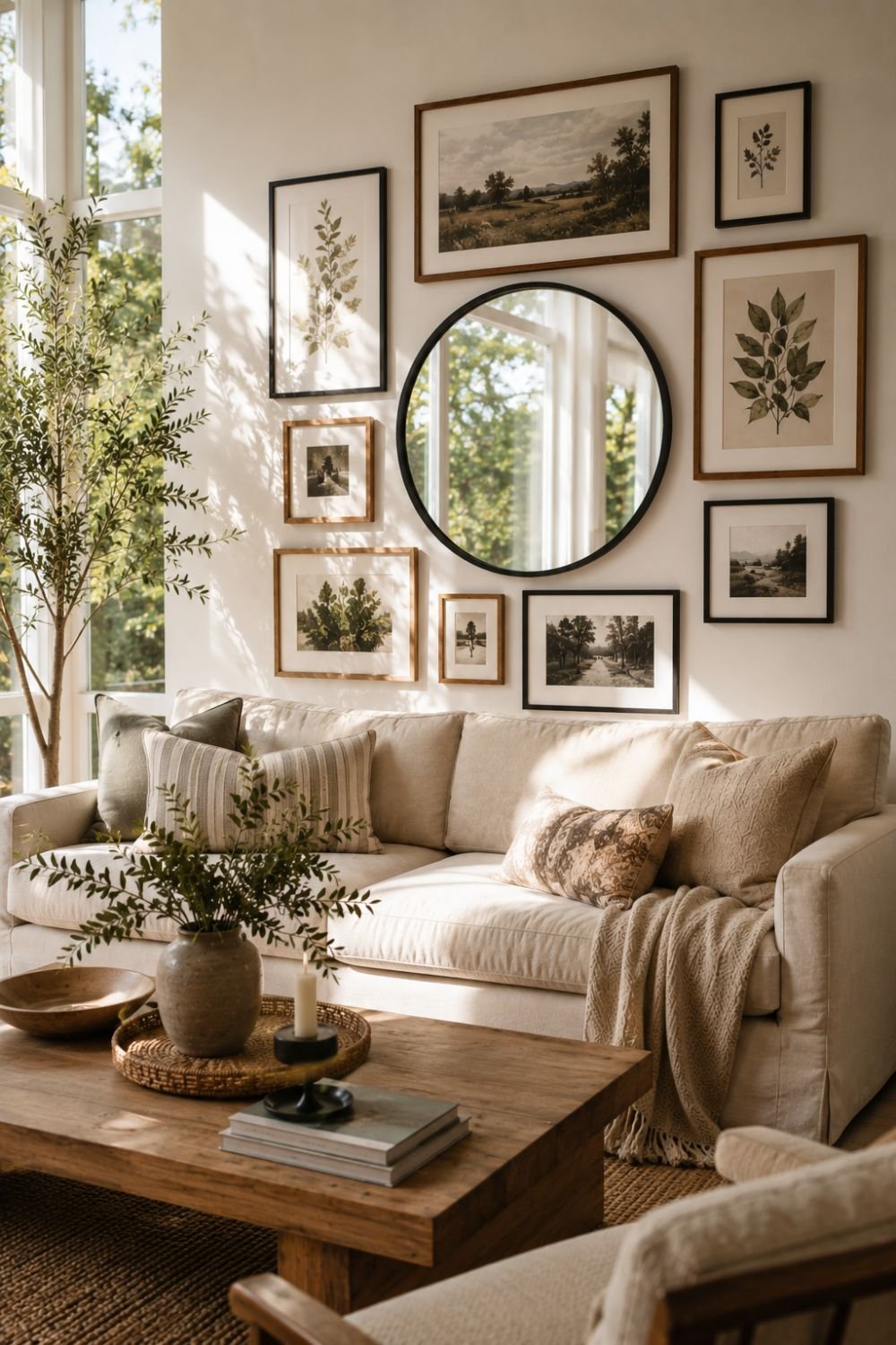 mirror gallery wall idea