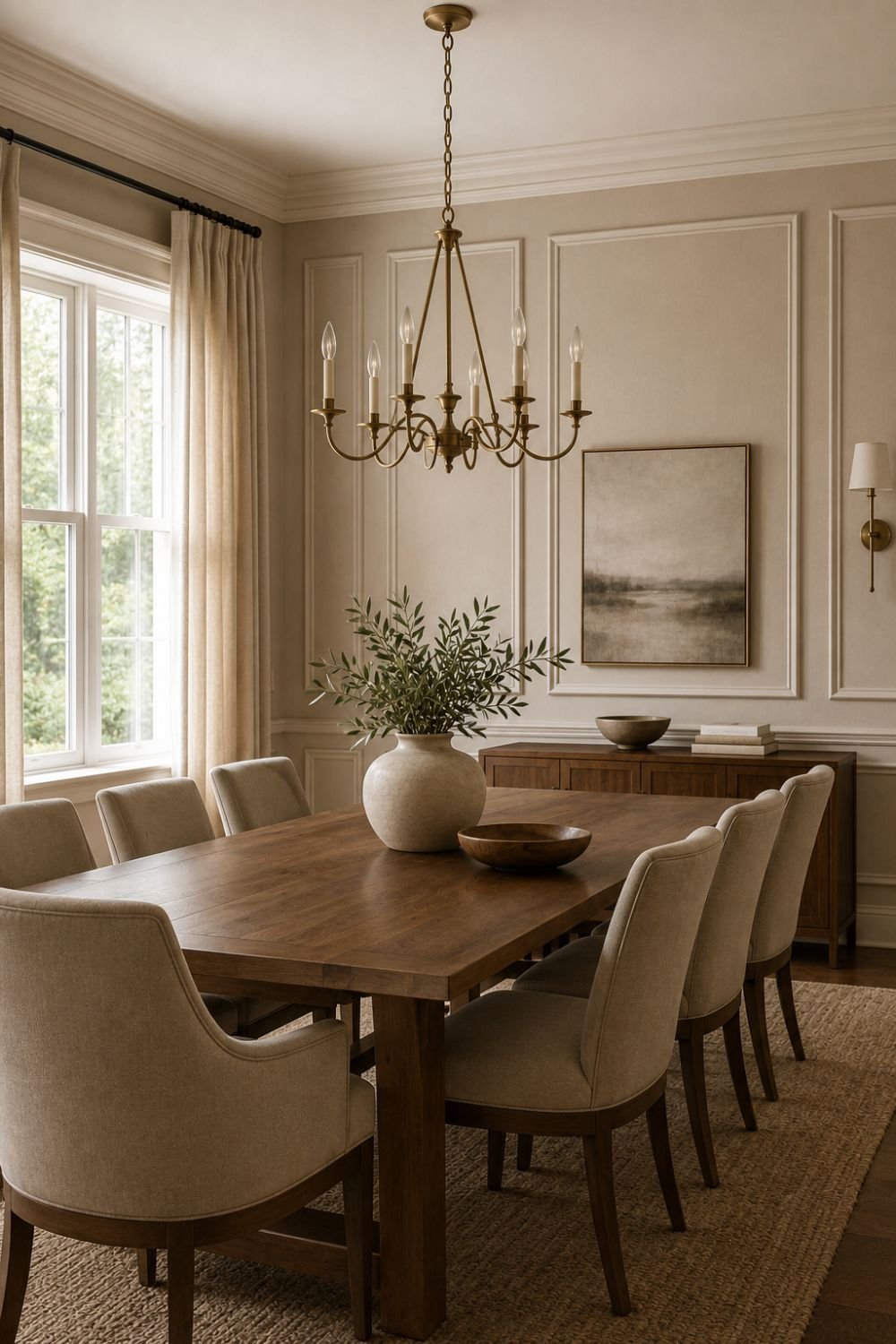 molding dining room decor idea