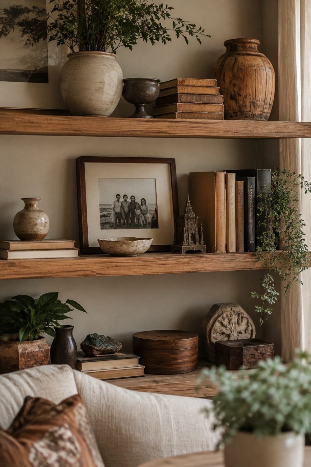  personal objects layered comfort decor idea