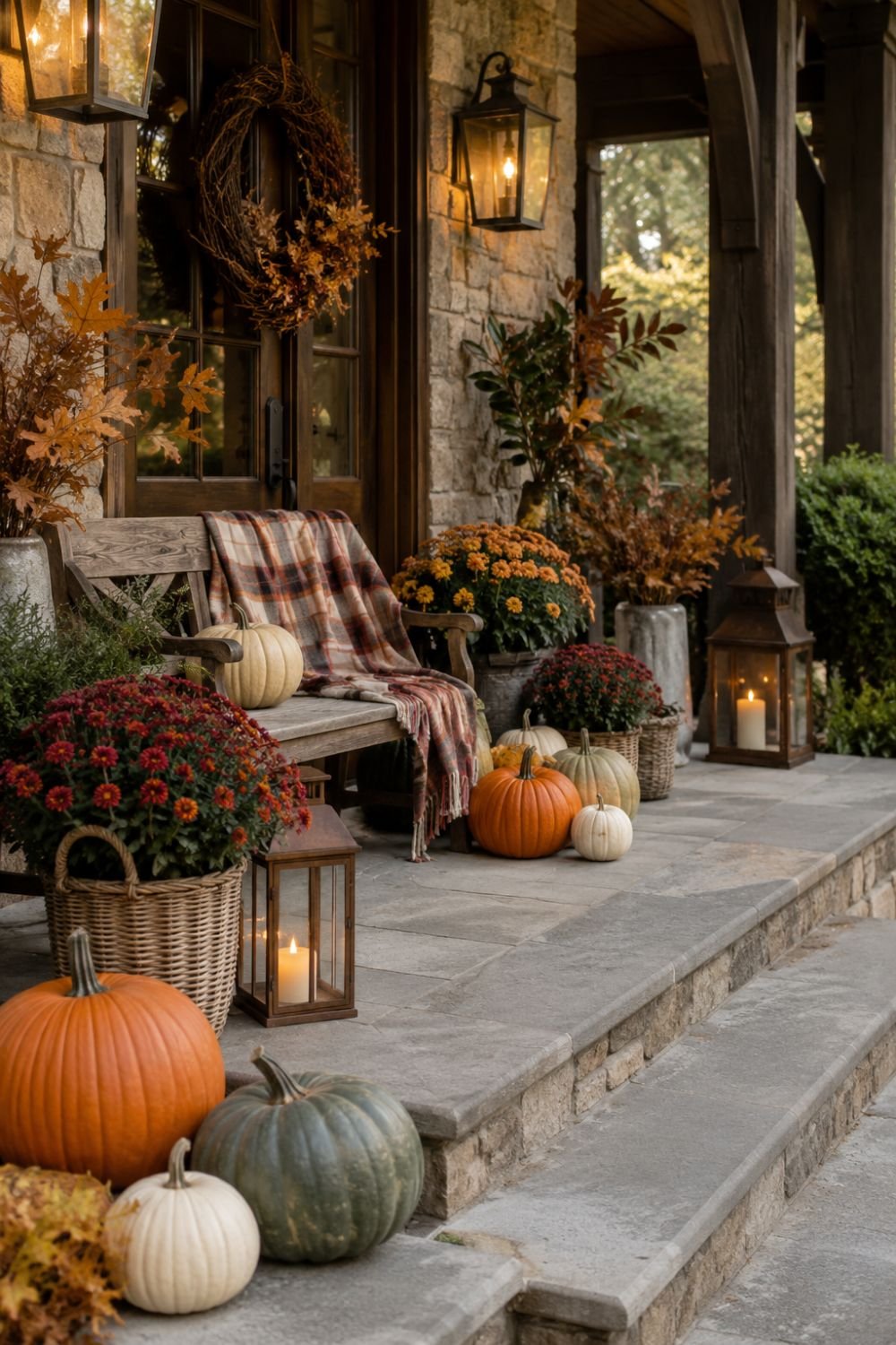 porch thanksgiving decorating idea