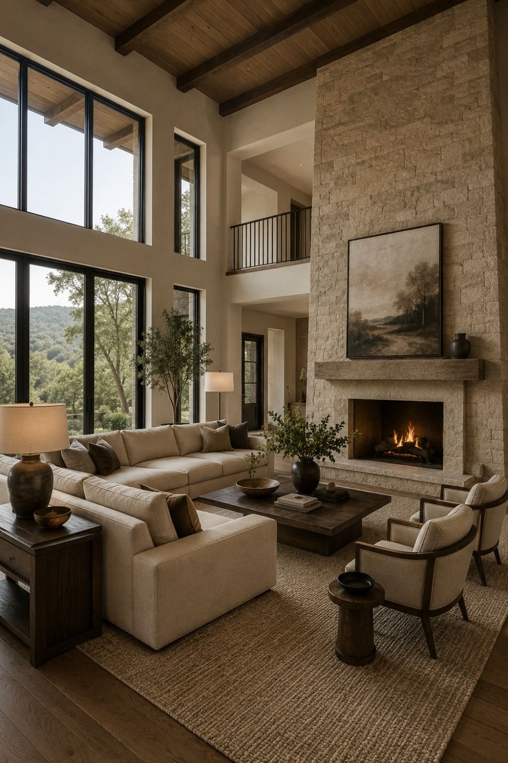 sectional scale large room furniture layout idea
