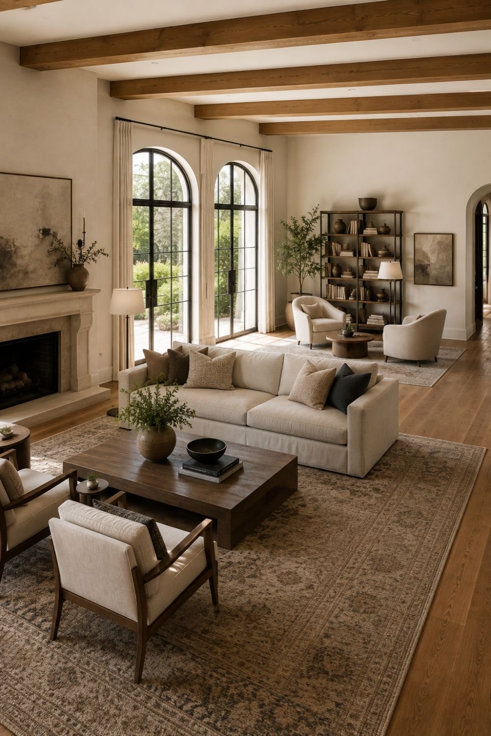  multiple groupings large room furniture layout 