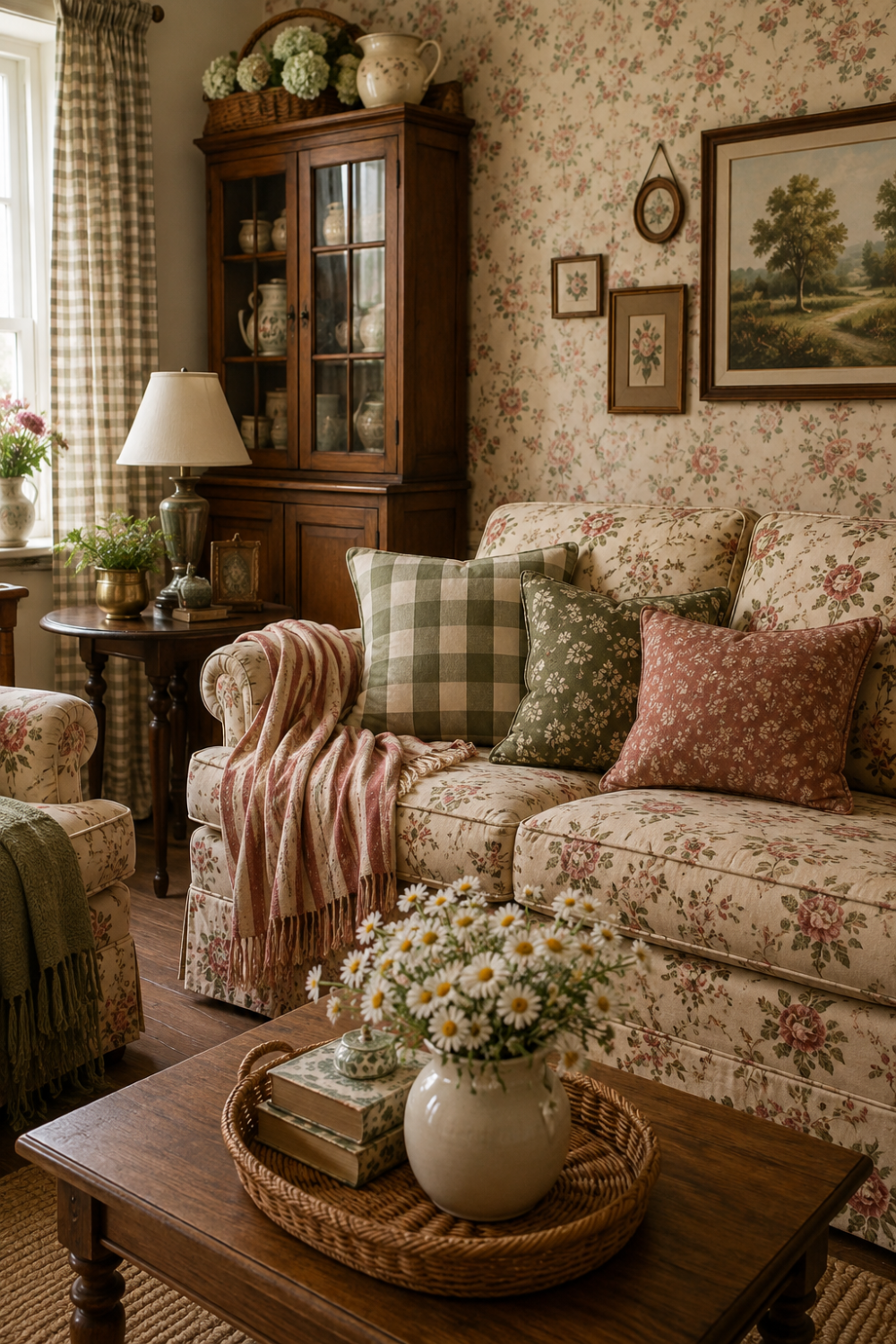  pattern layering grandmacore decor idea