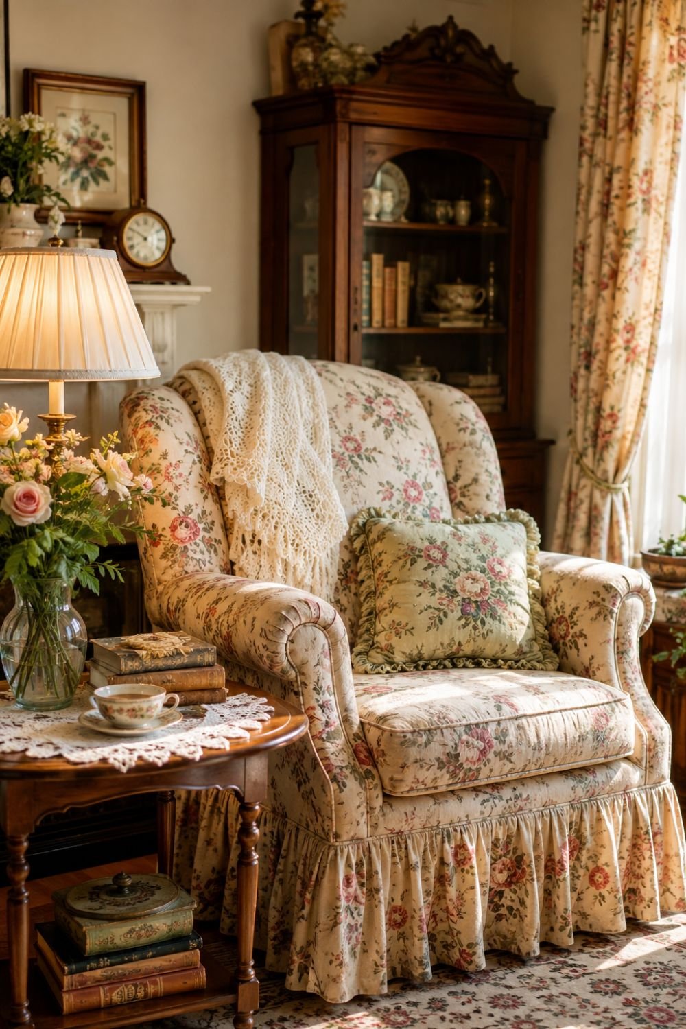  skirted furniture grandmacore decor idea