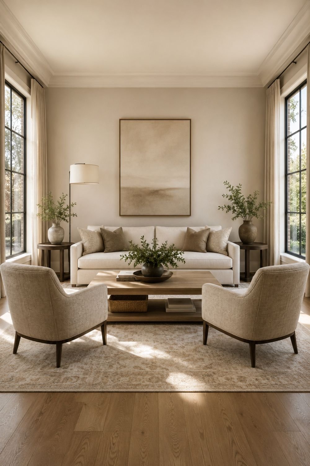  square room furniture layout idea