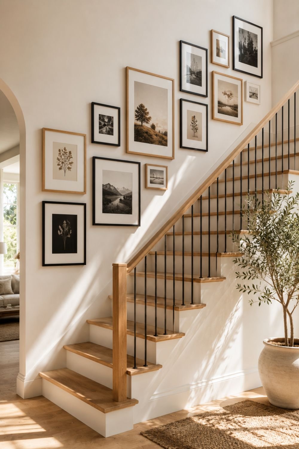 staircase gallery wall idea