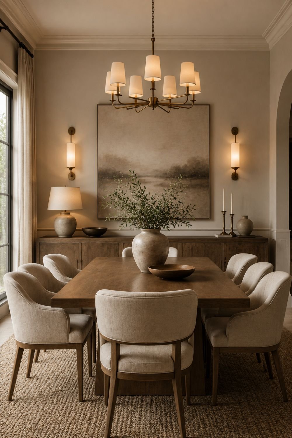symmetry dining room decor idea