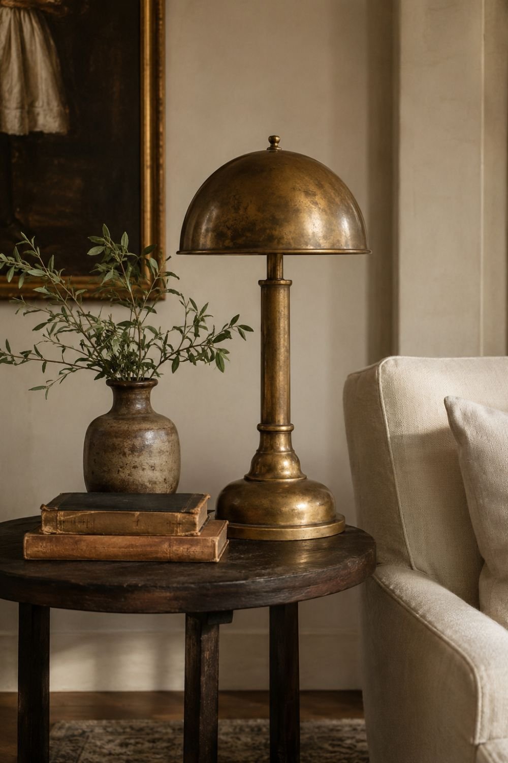 tarnished brass patina decor idea