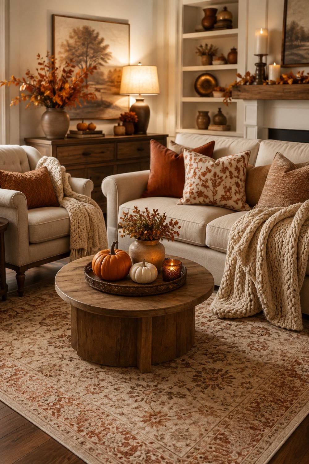 textiles thanksgiving decorating idea