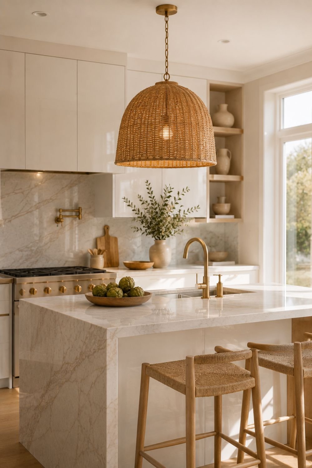 texture balance woven pendant idea