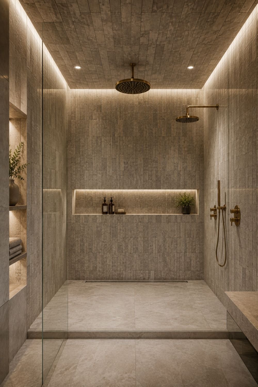  tiled ceiling statement tile idea