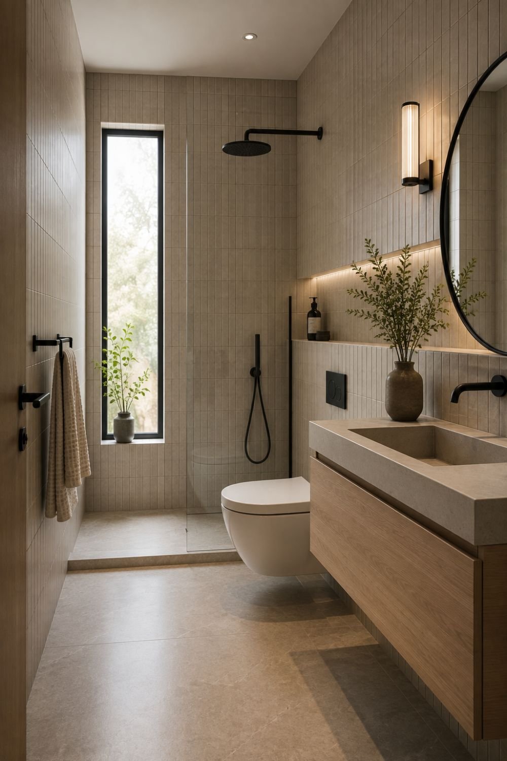 vertical stacked tile idea
