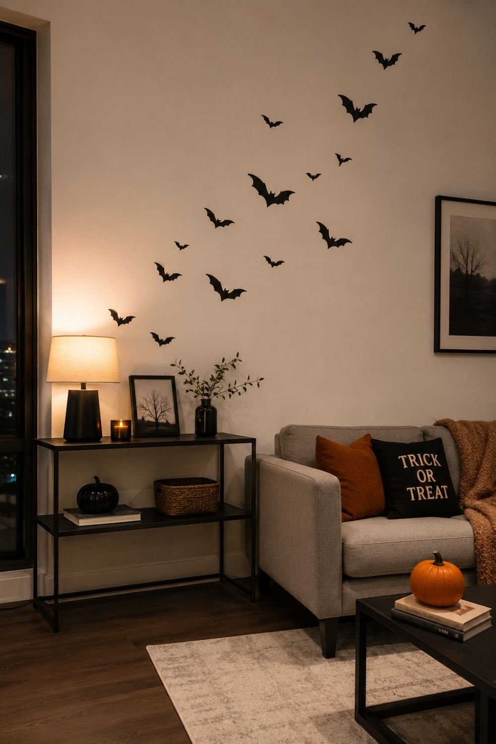 wall decals small apartment halloween decor idea