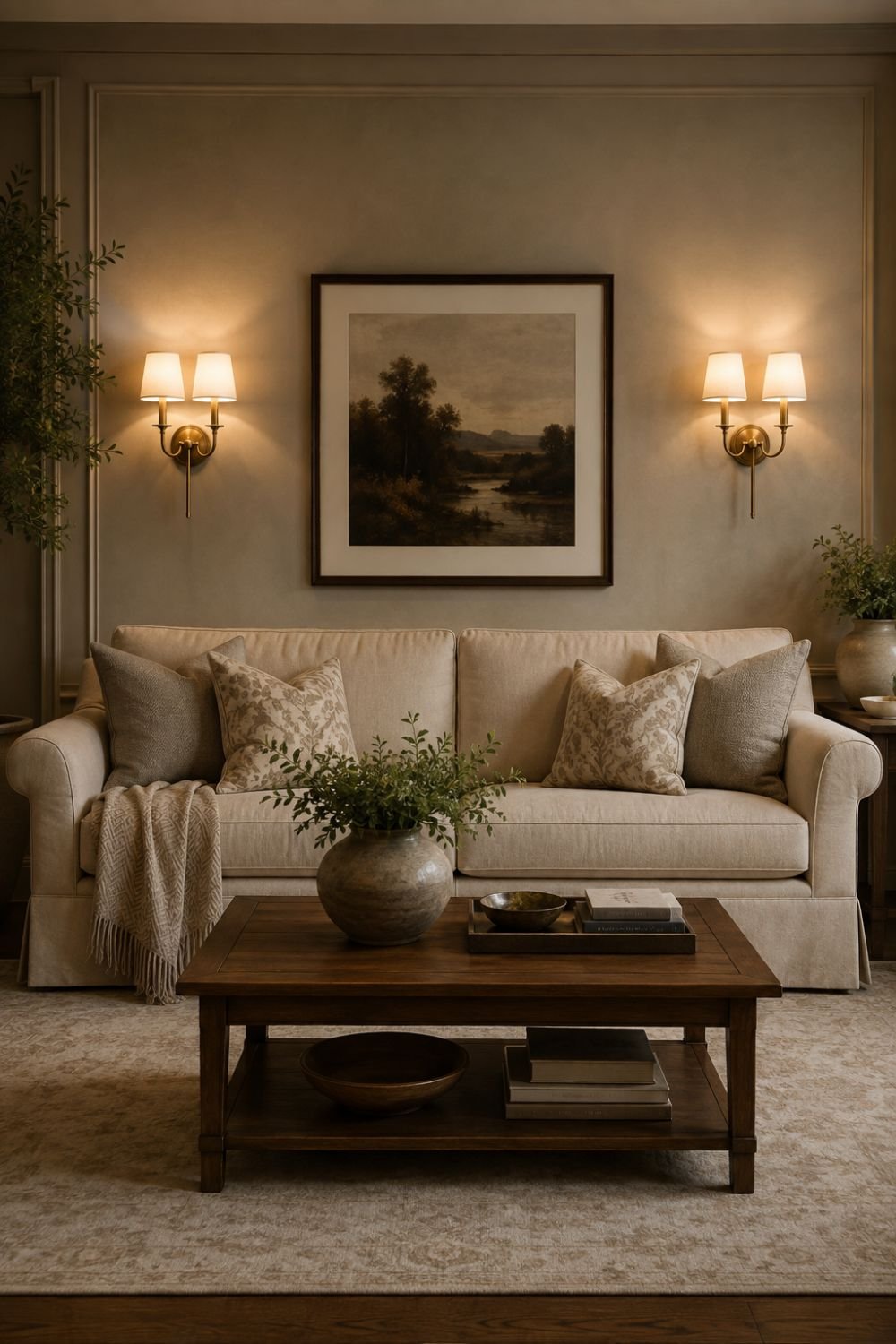 wall sconces living room wall decor idea