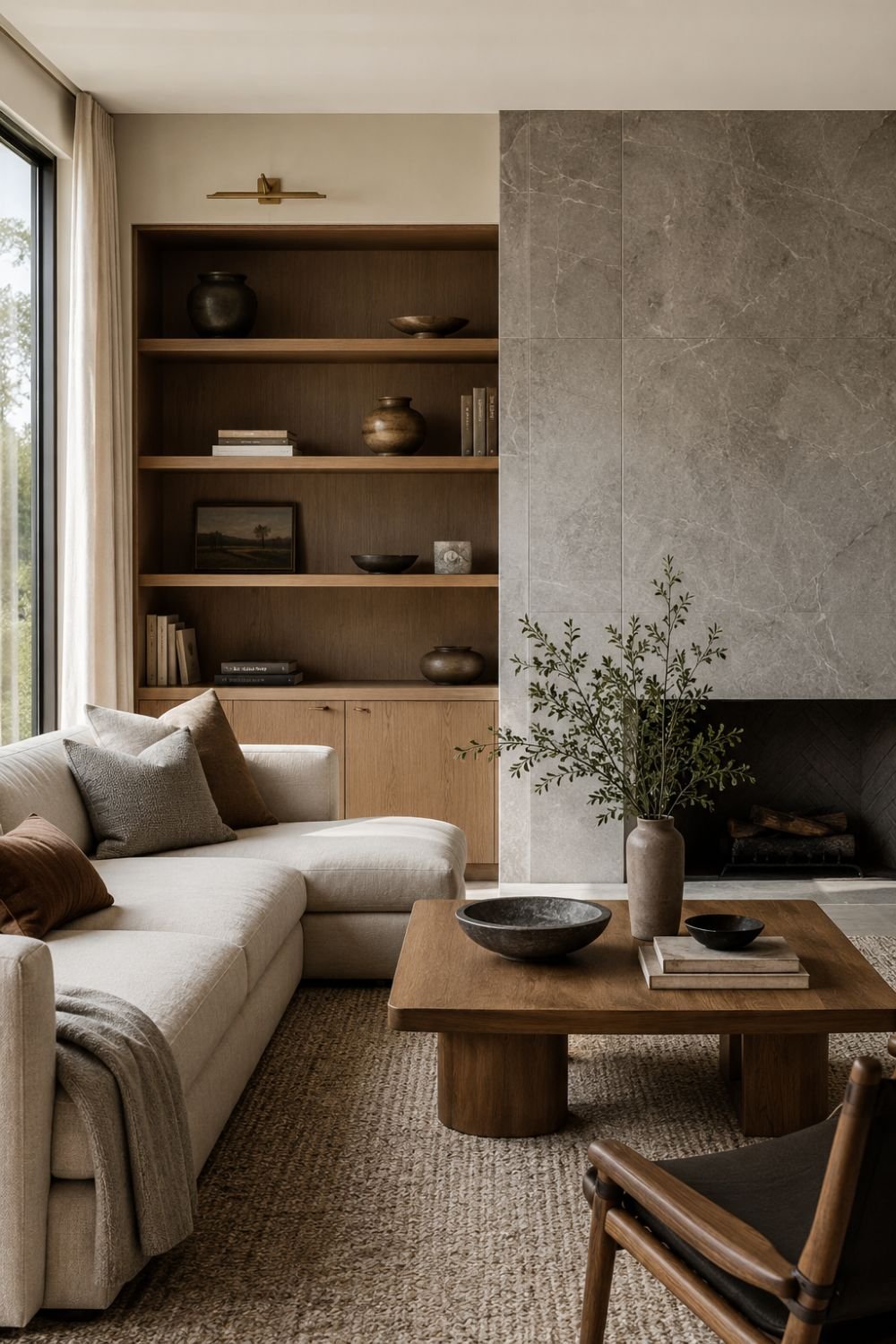  warm cool tones layered comfort decor idea