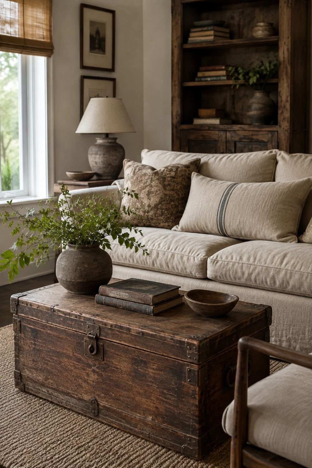 weathered wood patina decor idea