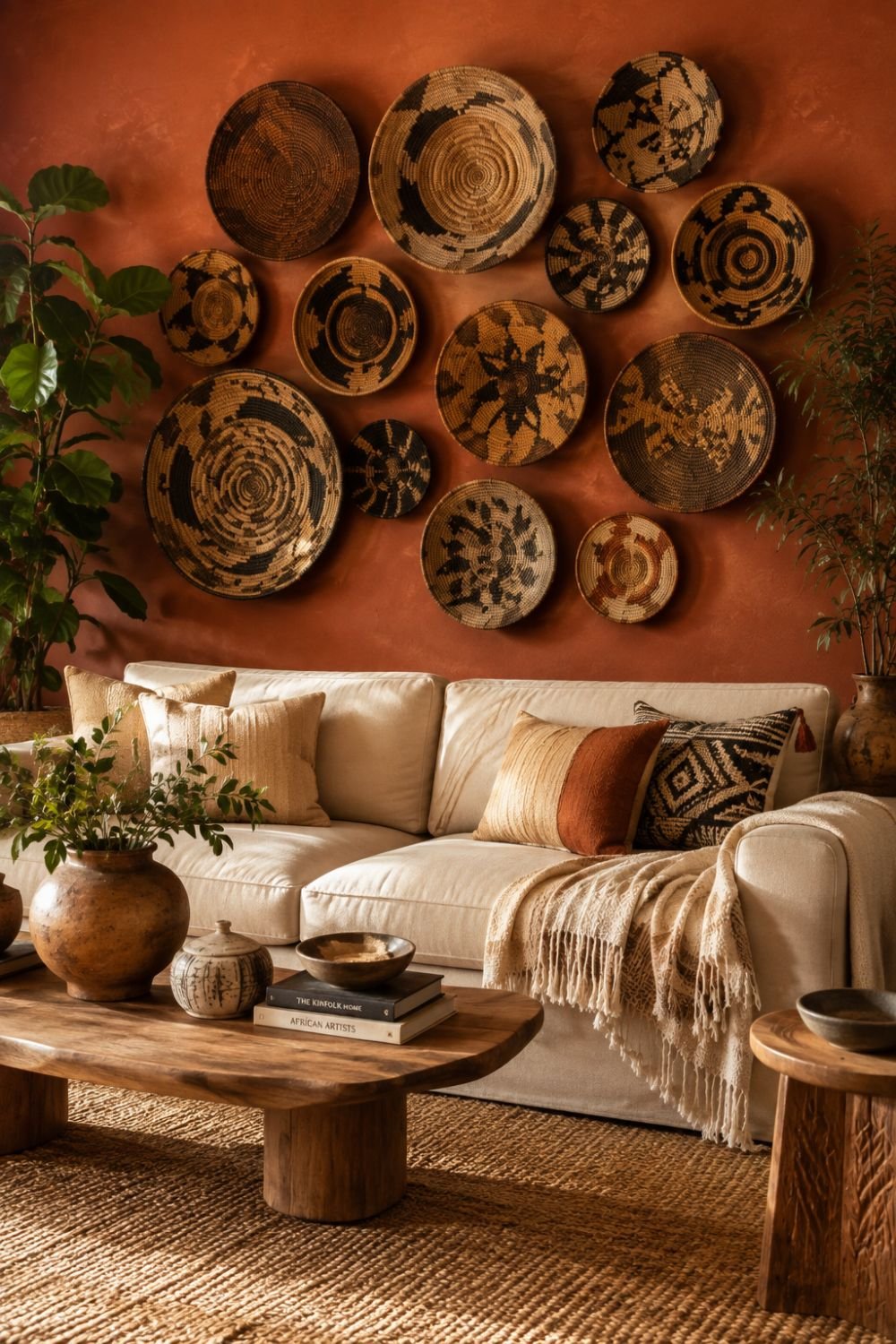 woven baskets afrohemian decor idea